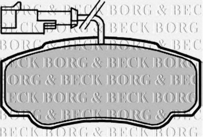 BORG & BECK bbp2068 -  Комплект тормозных колодок, дисковый тормоз